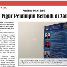 Mini News Paper (MNP) Pers Akademika Edisi Pemilihan Rektor Unud Periode 2021-2025